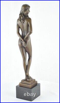 Statue Sculpture Danseuse Nue Sexy Style Art Deco Style Art Nouveau Bronze massi