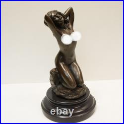 Statue Sculpture Danseuse Sexy Pin-up Style Art Deco Style Art Nouveau Bronze ma