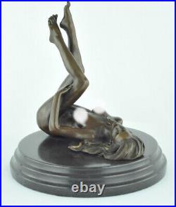 Statue Sculpture Danseuse Sexy Pin-up Style Art Deco Style Art Nouveau Bronze ma