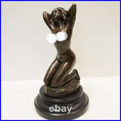 Statue Sculpture Danseuse Sexy Pin-up Style Art Deco Style Art Nouveau Bronze ma