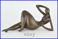 Statue Sculpture Danseuse Sexy Pin-up Style Art Deco Style Art Nouveau Bronze ma