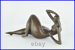 Statue Sculpture Danseuse Sexy Pin-up Style Art Deco Style Art Nouveau Bronze ma