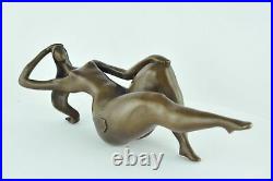 Statue Sculpture Danseuse Sexy Pin-up Style Art Deco Style Art Nouveau Bronze ma