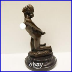 Statue Sculpture Danseuse Sexy Pin-up Style Art Deco Style Art Nouveau Bronze ma