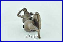 Statue Sculpture Danseuse Sexy Pin-up Style Art Deco Style Art Nouveau Bronze ma