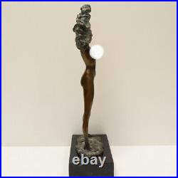 Statue Sculpture Danseuse Sexy Pin-up Style Art Deco Style Art Nouveau Bronze ma