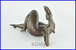 Statue Sculpture Danseuse Sexy Pin-up Style Art Deco Style Art Nouveau Bronze ma