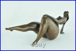 Statue Sculpture Danseuse Sexy Pin-up Style Art Deco Style Art Nouveau Bronze ma