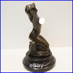 Statue Sculpture Danseuse Sexy Pin-up Style Art Deco Style Art Nouveau Bronze ma