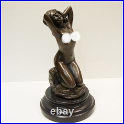 Statue Sculpture Danseuse Sexy Pin-up Style Art Deco Style Art Nouveau Bronze ma