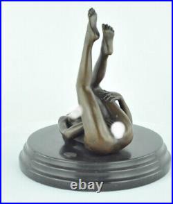 Statue Sculpture Danseuse Sexy Pin-up Style Art Deco Style Art Nouveau Bronze ma