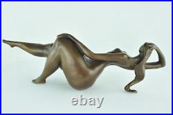 Statue Sculpture Danseuse Sexy Pin-up Style Art Deco Style Art Nouveau Bronze ma