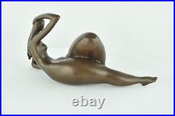 Statue Sculpture Danseuse Sexy Pin-up Style Art Deco Style Art Nouveau Bronze ma