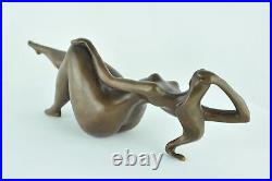 Statue Sculpture Danseuse Sexy Pin-up Style Art Deco Style Art Nouveau Bronze ma