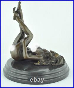 Statue Sculpture Danseuse Sexy Pin-up Style Art Deco Style Art Nouveau Bronze ma