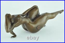 Statue Sculpture Danseuse Sexy Pin-up Style Art Deco Style Art Nouveau Bronze ma