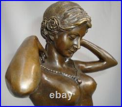 Statue Sculpture Demoiselle Collier Nue Sexy Style Art Deco Style Art Nouveau Br