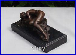 Statue Sculpture Demoiselle Nue Sexy Style Art Deco Style Art Nouveau Bronze mas