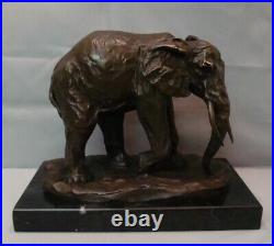 Statue Sculpture Elephant Animalier Style Art Deco Style Art Nouveau Bronze mass