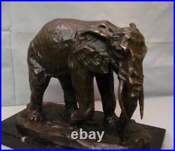 Statue Sculpture Elephant Animalier Style Art Deco Style Art Nouveau Bronze mass