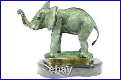 Statue Sculpture Éléphant Faune Art Déco Style Art Nouveau Style Bronze Cadeau