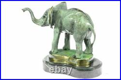 Statue Sculpture Éléphant Faune Art Déco Style Art Nouveau Style Bronze Cadeau