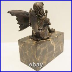 Statue Sculpture Elfe Fee Style Art Deco Style Art Nouveau Bronze massif