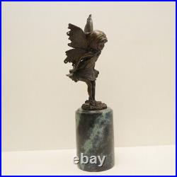 Statue Sculpture Elfe Fee Style Art Deco Style Art Nouveau Bronze massif Signe