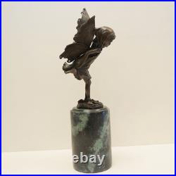 Statue Sculpture Elfe Fee Style Art Deco Style Art Nouveau Bronze massif Signe