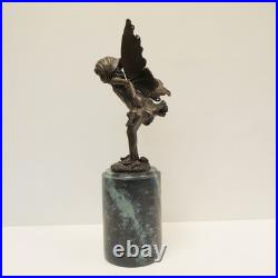 Statue Sculpture Elfe Fee Style Art Deco Style Art Nouveau Bronze massif Signe