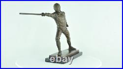 Statue Sculpture Escrime epee Style Art Deco Style Art Nouveau Bronze massif Sig