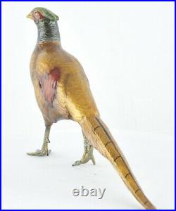 Statue Sculpture Faisan Oiseau Animalier Chasse Style Art Deco Style Art Nouveau