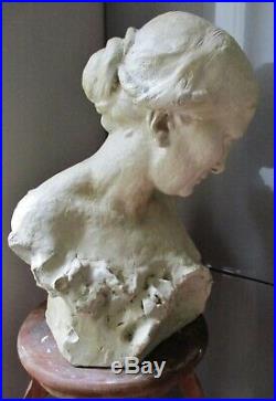 Statue Sculpture Femme 1900 Art Nouveau épreuve d'artiste Alfred Finot 1876-1947