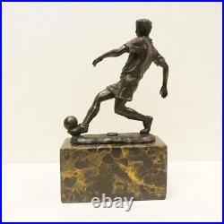 Statue Sculpture Football Style Art Deco Style Art Nouveau Bronze massif Signe