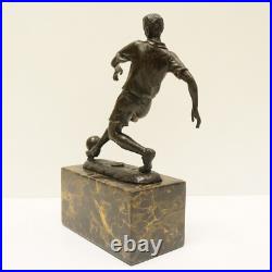 Statue Sculpture Football Style Art Deco Style Art Nouveau Bronze massif Signe