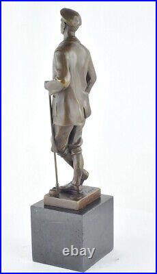 Statue Sculpture Golfeur Golf Style Art Deco Style Art Nouveau Bronze massif Sig