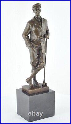 Statue Sculpture Golfeur Golf Style Art Deco Style Art Nouveau Bronze massif Sig