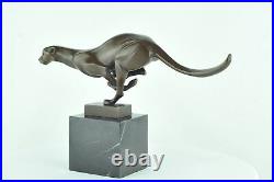 Statue Sculpture Guepard Animalier Style Art Deco Style Art Nouveau Bronze massi