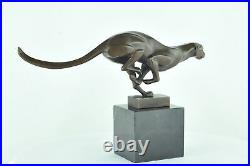 Statue Sculpture Guepard Animalier Style Art Deco Style Art Nouveau Bronze massi