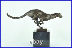 Statue Sculpture Guepard Animalier Style Art Deco Style Art Nouveau Bronze massi