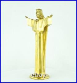 Statue Sculpture Jesus-Christ Style Art Deco Style Art Nouveau Bronze massif