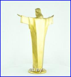 Statue Sculpture Jesus-Christ Style Art Deco Style Art Nouveau Bronze massif