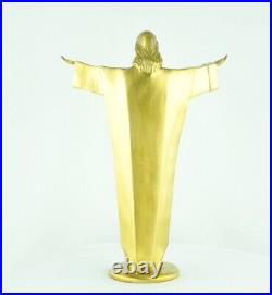 Statue Sculpture Jesus-Christ Style Art Deco Style Art Nouveau Bronze massif