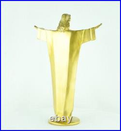 Statue Sculpture Jesus-Christ Style Art Deco Style Art Nouveau Bronze massif