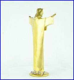 Statue Sculpture Jesus-Christ Style Art Deco Style Art Nouveau Bronze massif