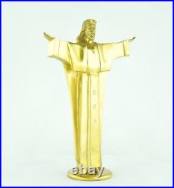 Statue Sculpture Jesus-Christ Style Art Deco Style Art Nouveau Bronze massif