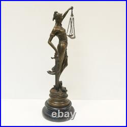 Statue Sculpture La justice Themis Style Art Deco Style Art Nouveau Bronze massi