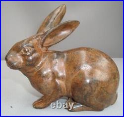 Statue Sculpture Lapin Lievre Animalier Chasse Style Art Deco Style Art Nouveau