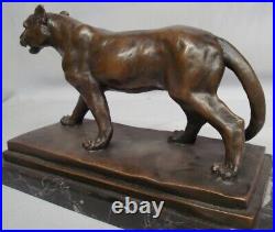 Statue Sculpture Lion Lionne Animalier Style Art Deco Style Art Nouveau Bronze m