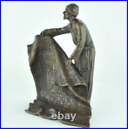 Statue Sculpture Marchand de tapis Oriental Style Art Deco Style Art Nouveau Bro